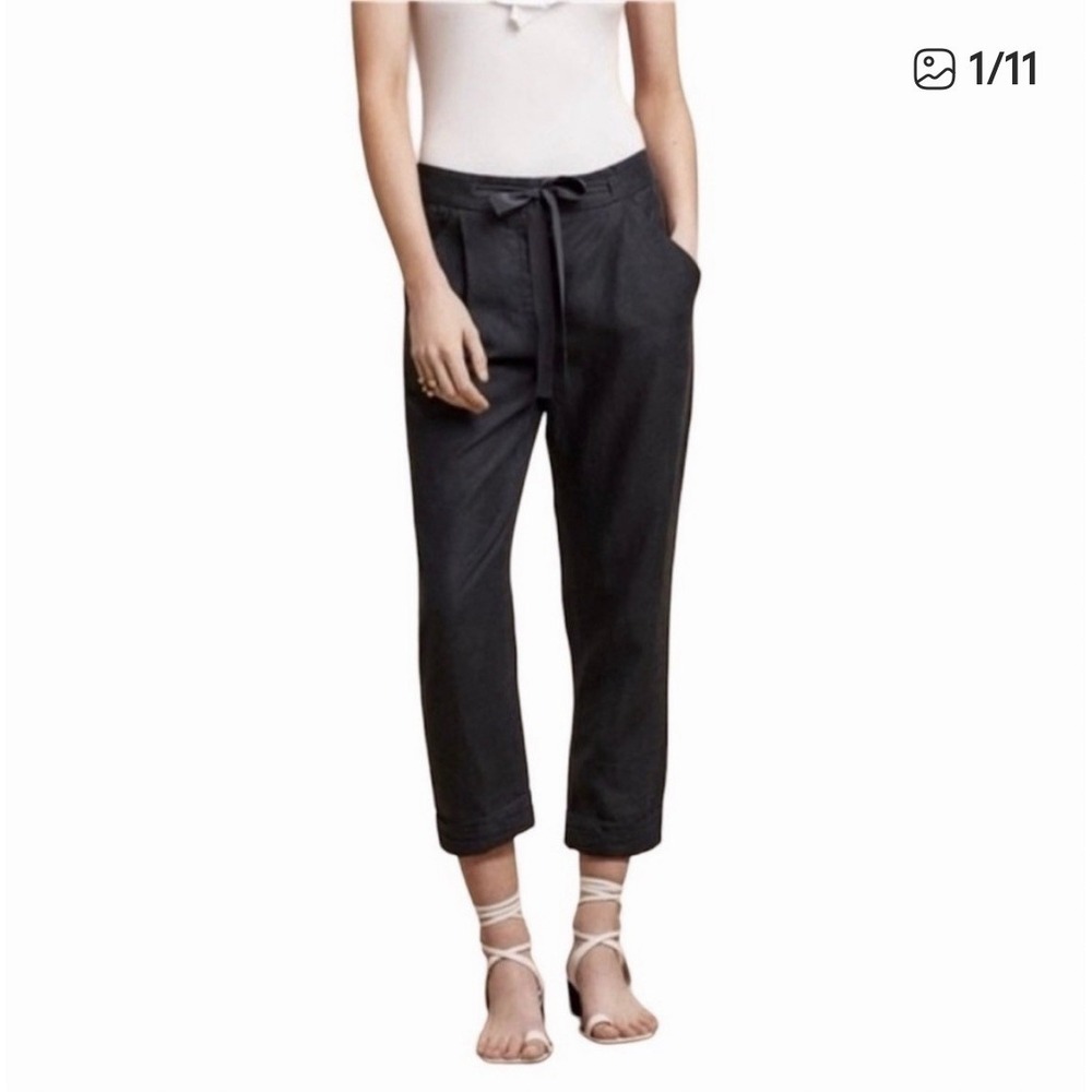 Wilfred Free Aritzia‎ Pants Women Size 4 Tie Waist Tapered Pleated Trouser